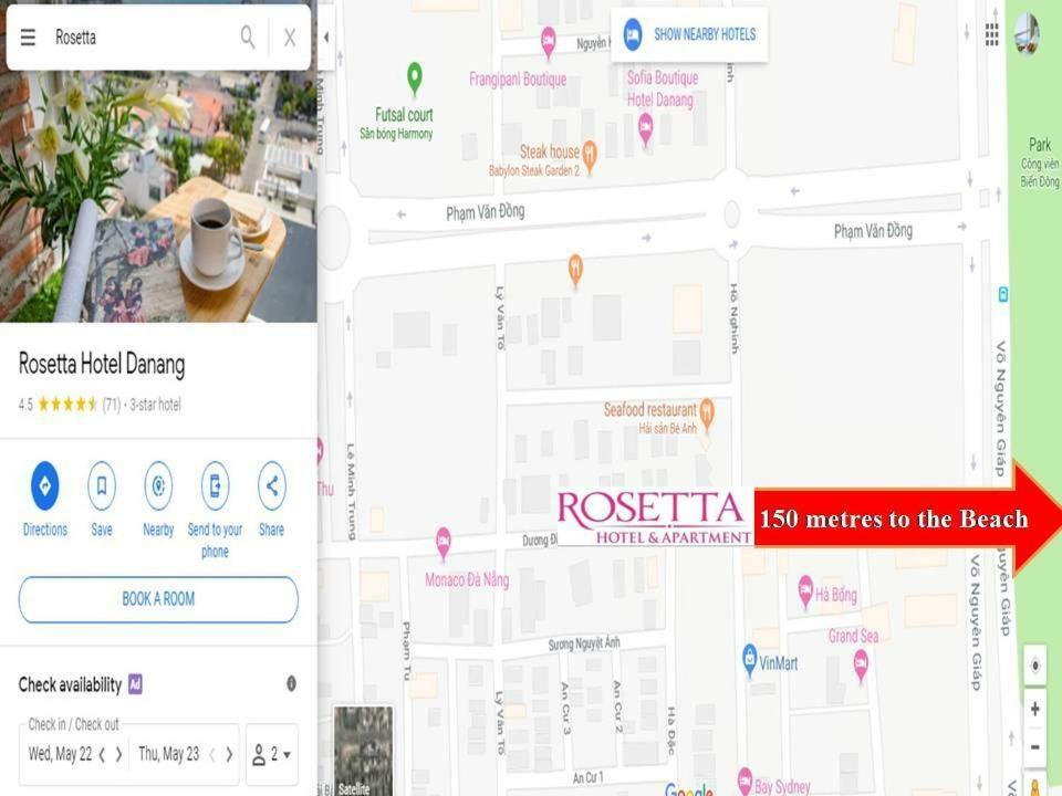 Rosetta Beach Hotel & Apartment Da Nang Eksteriør billede